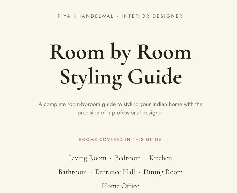 Room by Room styling guide