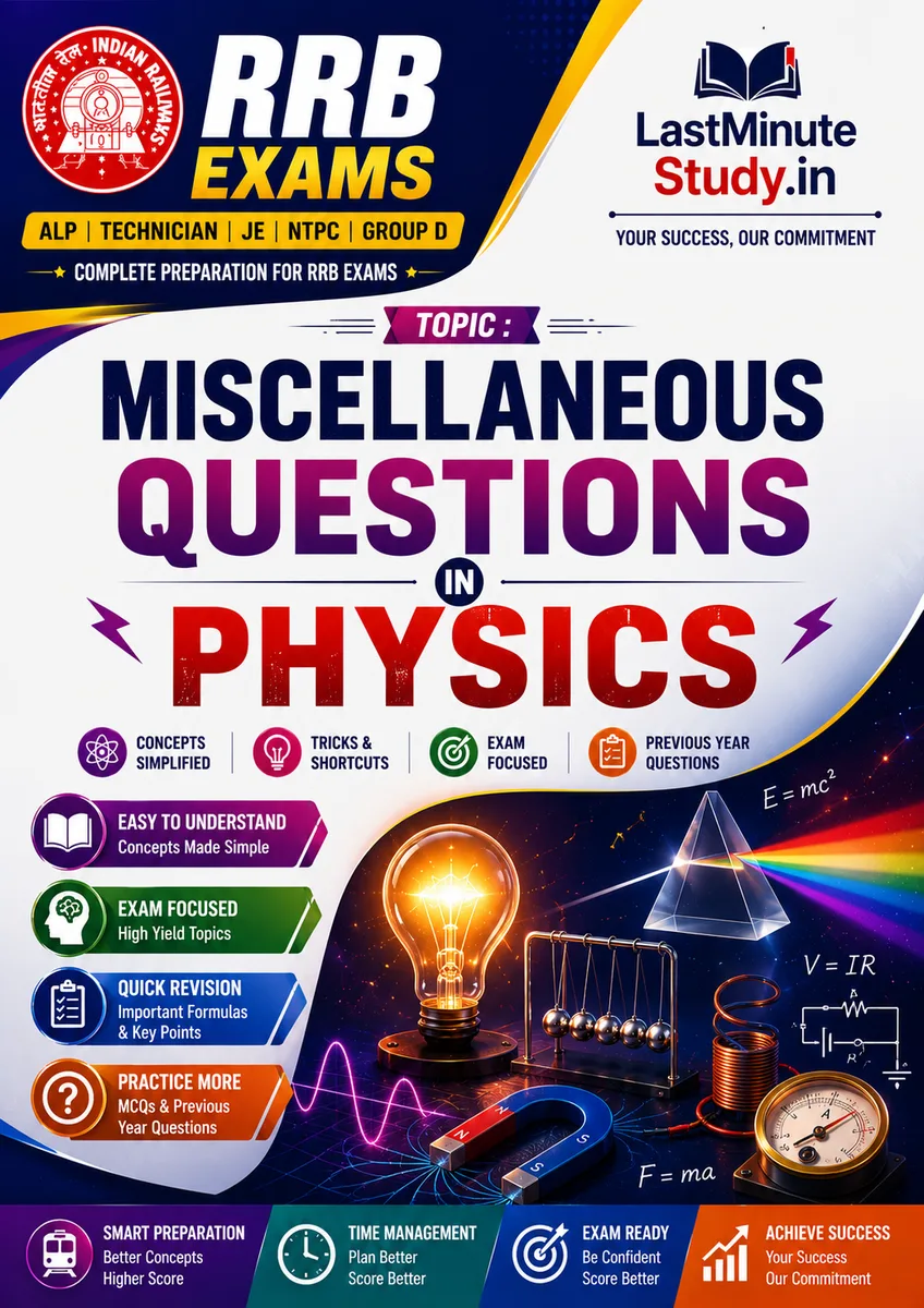 Miscellaneous Questions in Physics – RRB Exam Preparation PDF
