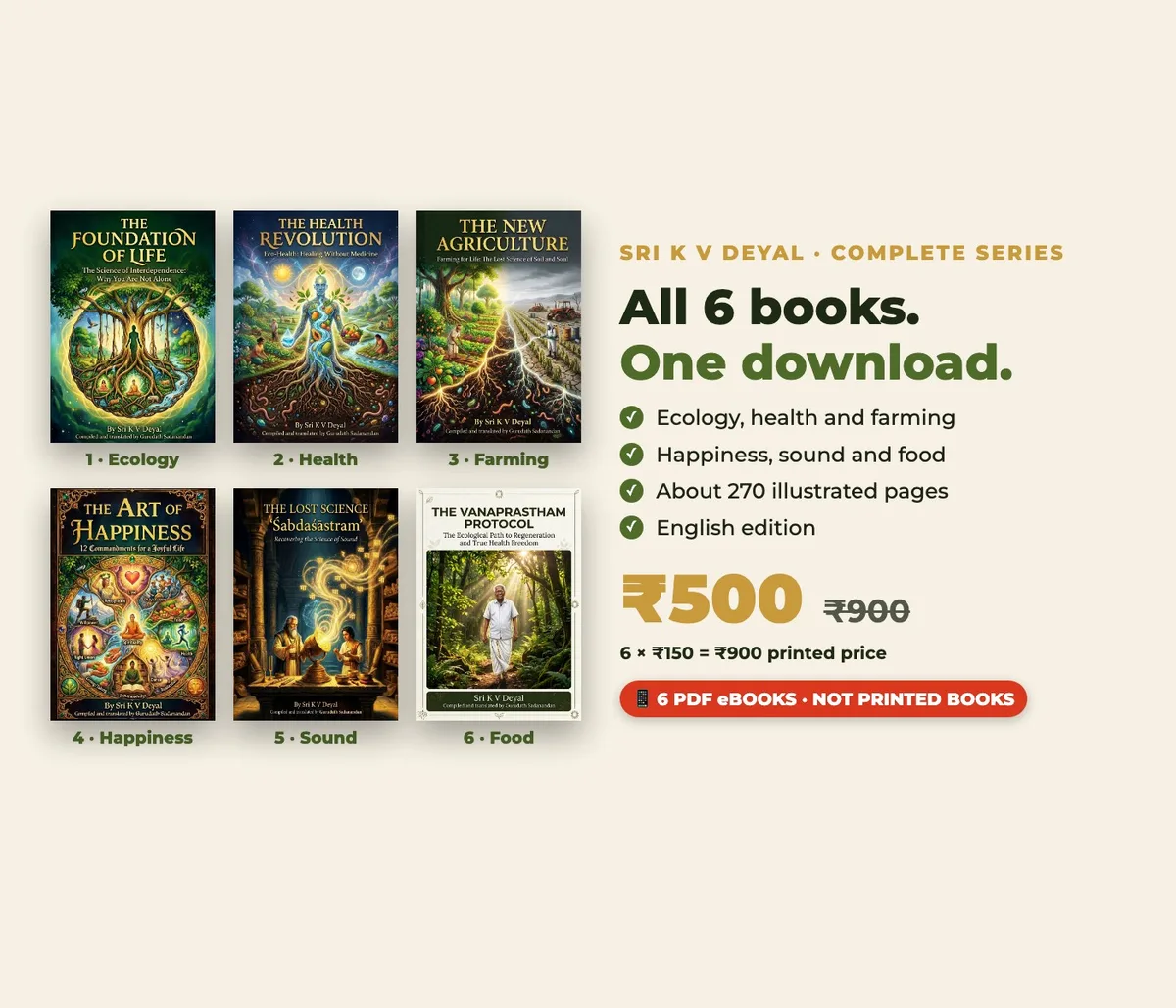 The Vanaprastham Series · All 6 PDF eBooks by Sri K V Deyal (English Bundle)