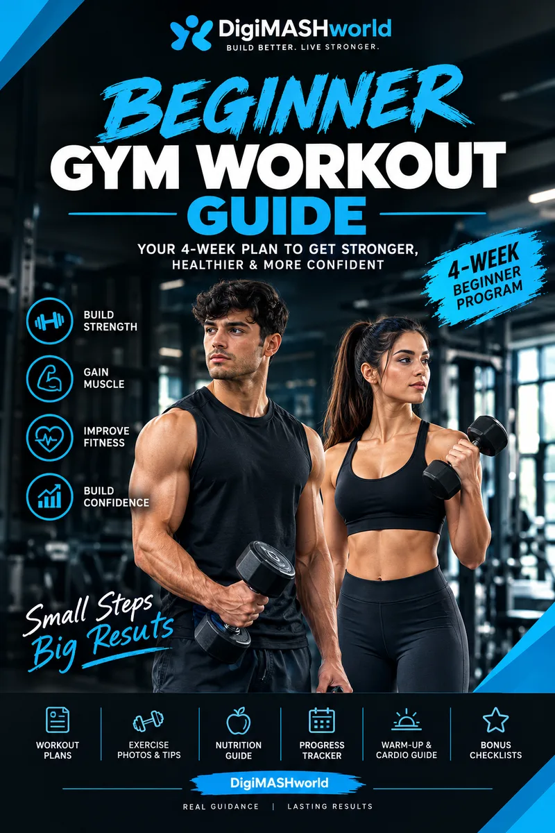 DigiMASHworld 4-Week Beginner Gym Workout Guide