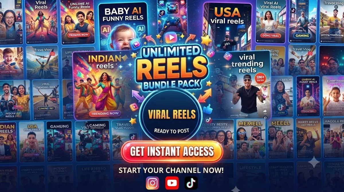 UNLIMITED PREMIUM REELS BUNDLE 🔥🚀  (CONTAINING ALL TYPES OF REELS)