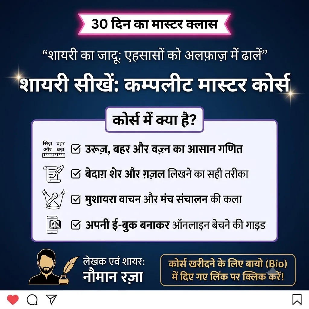 शायरी कैसे लिखें — Beginner से Professional तक Complete Guide