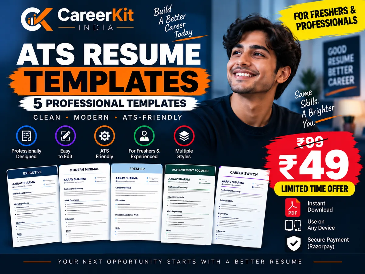 ATS-Friendly Resume Templates Bundle – 5 Professional Word Templates