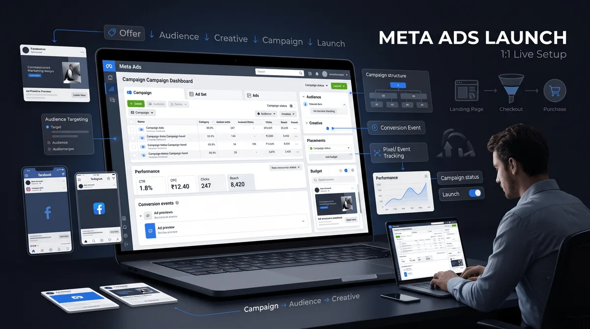 1 on 1 Live Profitable Affiliate Meta Ads Setup — Step-by-Step