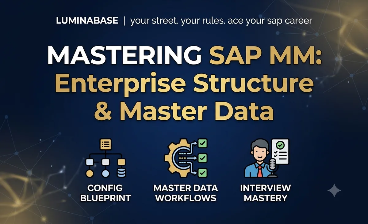 Mastering SAP MM: Enterprise Structure & Master Data