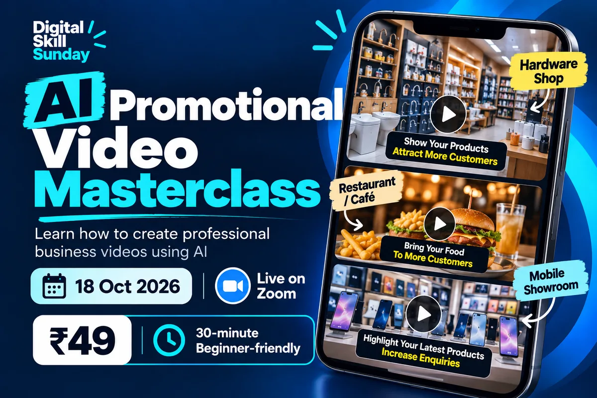 AI Promotional Video Masterclass – 18 Oct 2026