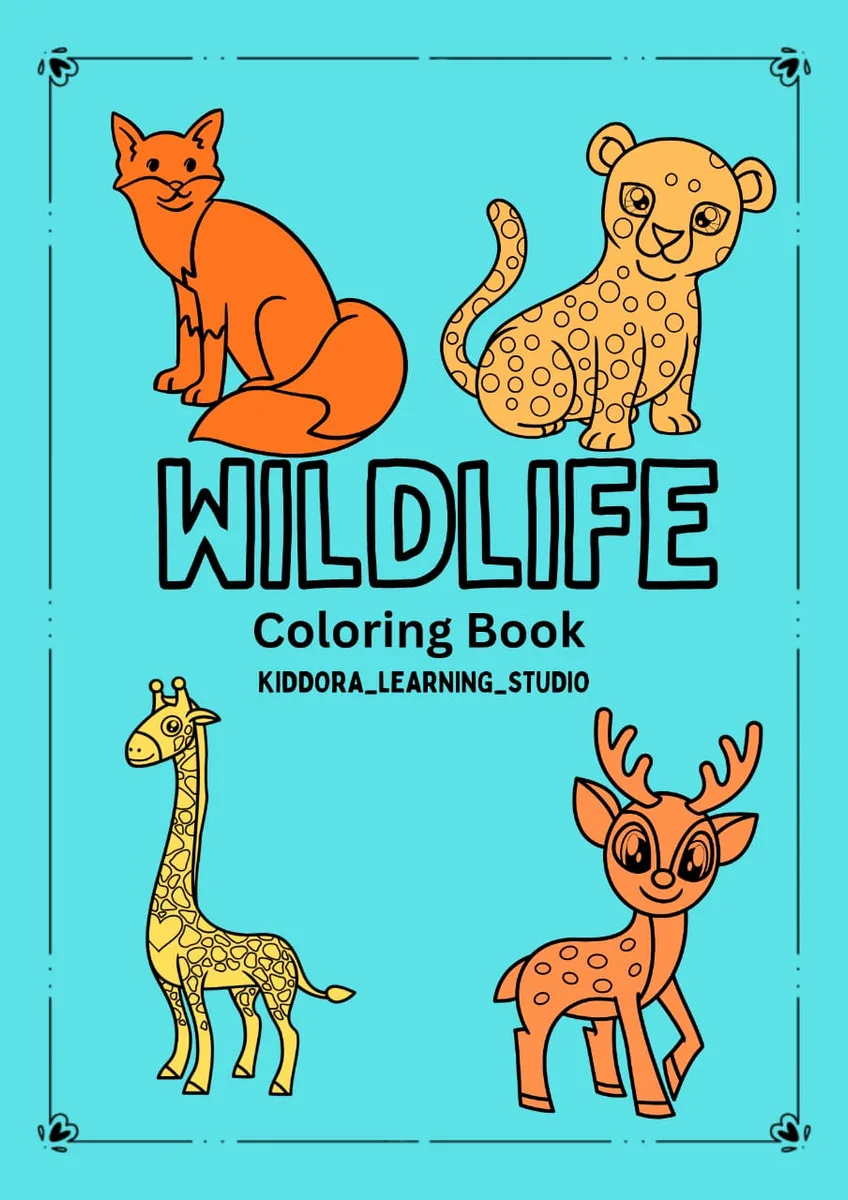 KID'S WILDLIFE COLORING BOOK