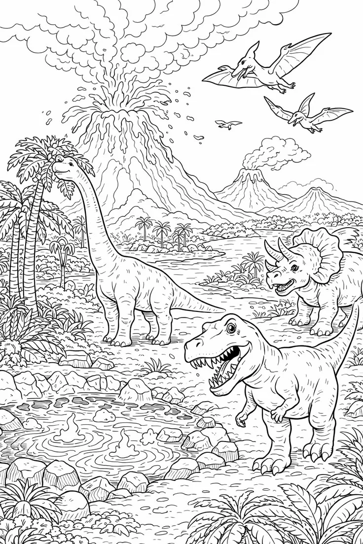 KIDS DINO DRAWINGS
