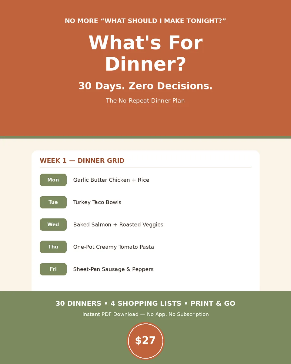 whats_for_dinner_30_day_plan