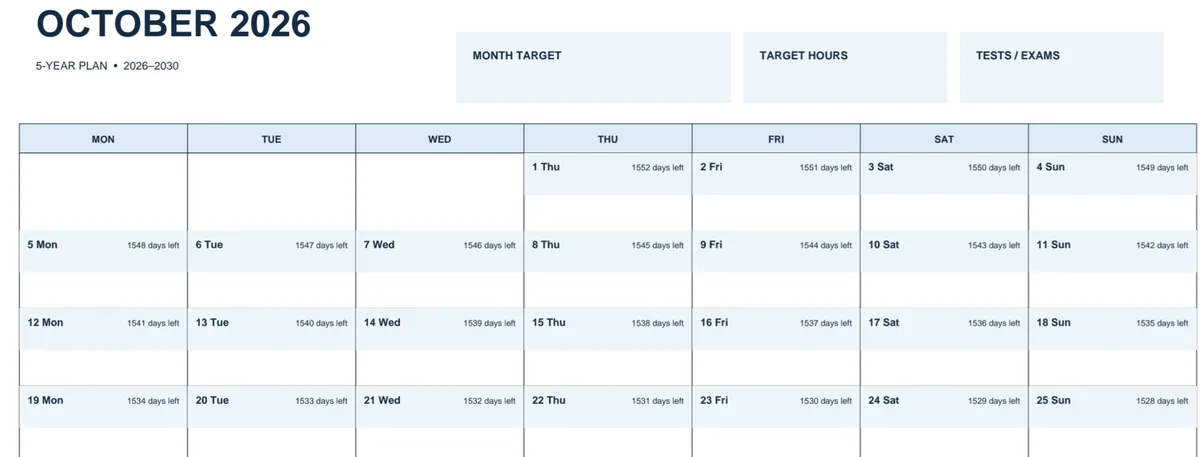 Study planner